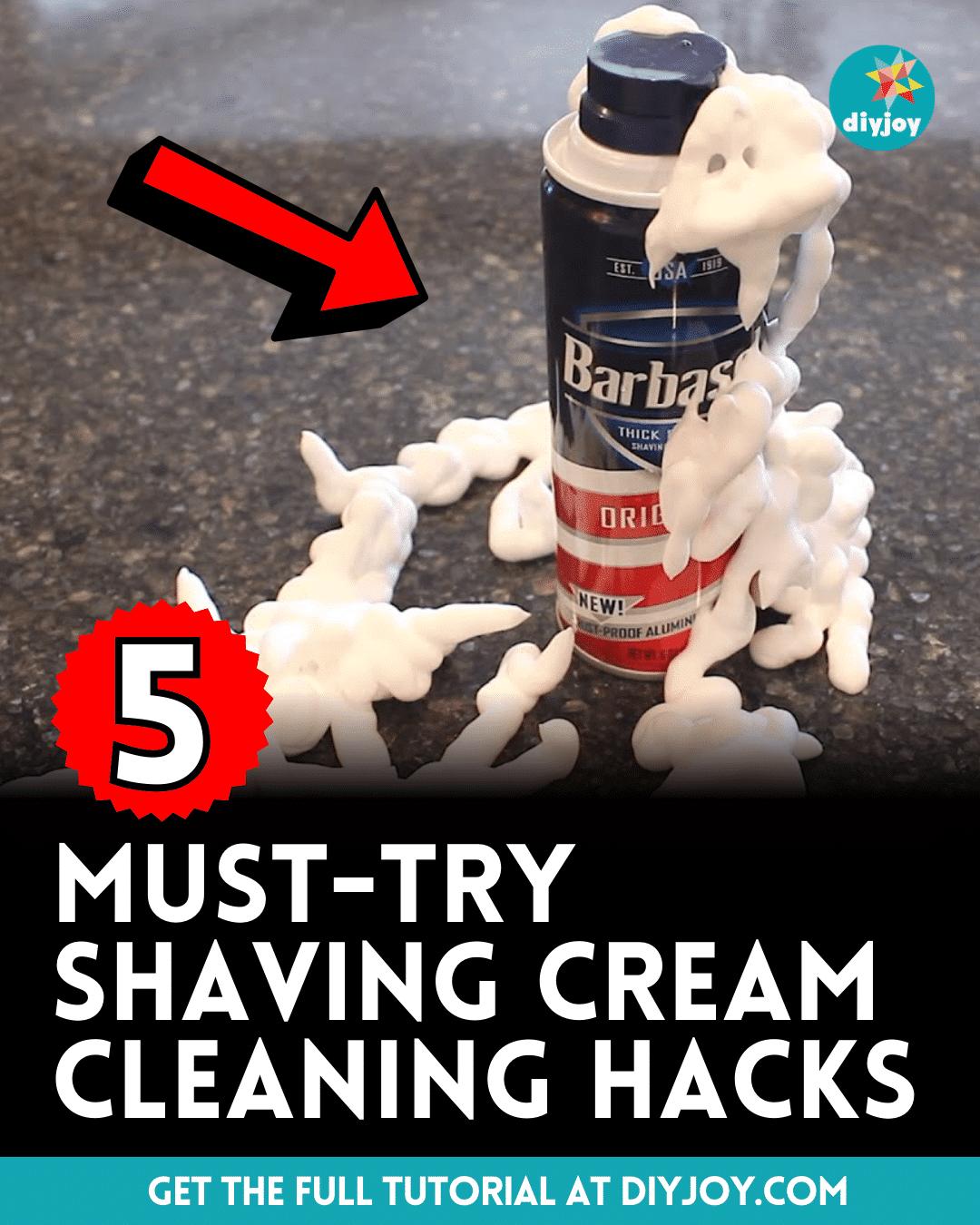 5 Must-Try Shaving Cream Cleaning Hacks