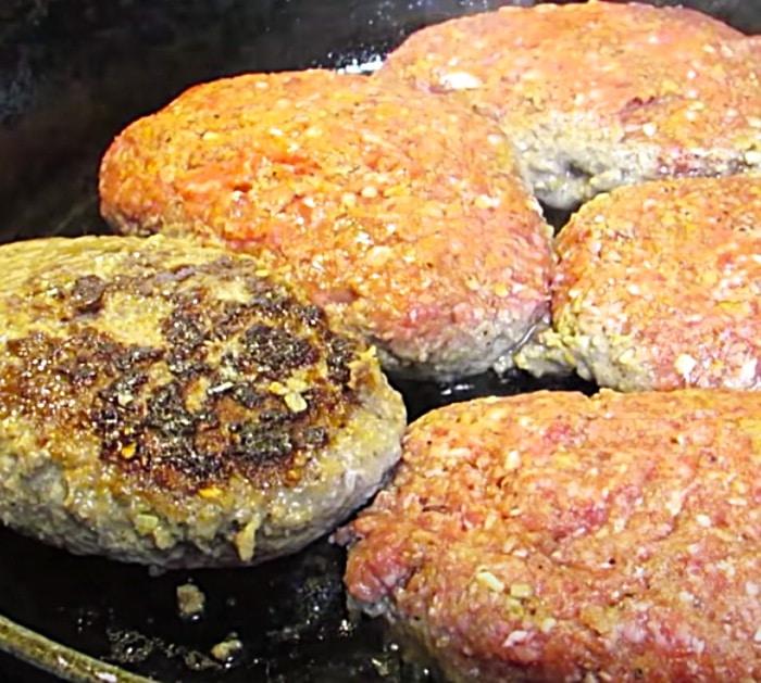 Fry Hamburger Patties To Make Salisbury Steak