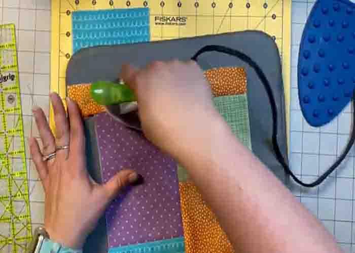 Pressing the becky quilt block open