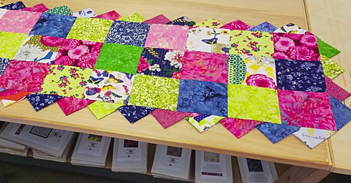 Learn To Sew A No Pattern Prairie Points Table Runner