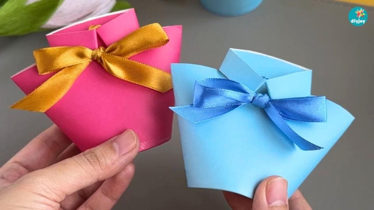 Father's Day Paper Cup Shirt Gift Idea — easy step-by-step DIY tutorial.