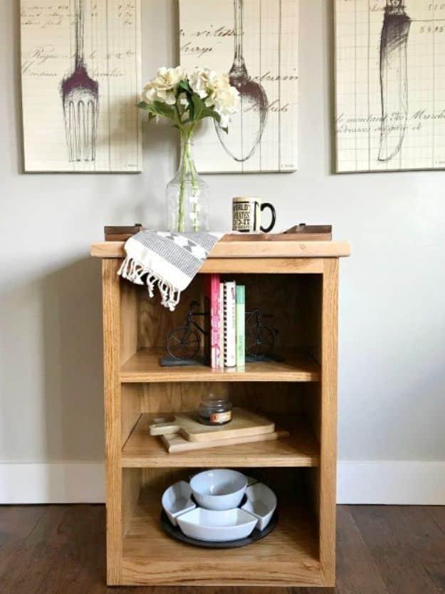 Simple Little DIY Bookshelf, a bookshelf idea, doable even on a tight timeline and a satisfying finish for not much work