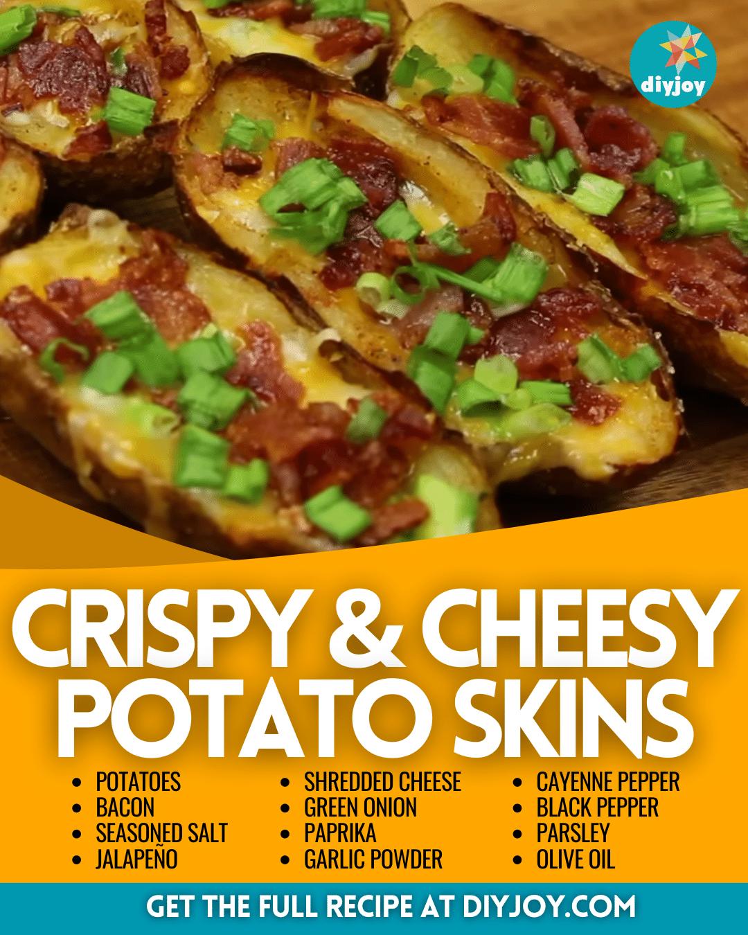 Crispy & Cheesy Potato Skins Recipe