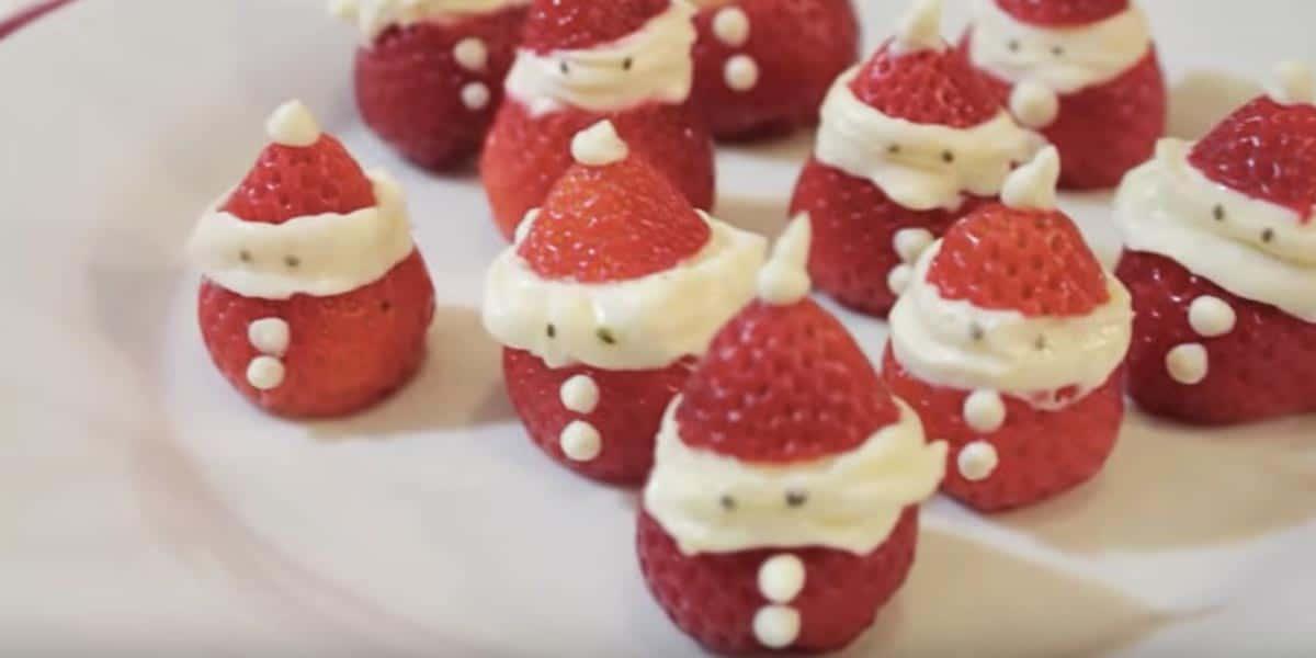 She Makes The Most Precious Strawberry Santas For All Her Grand Christmas Festivities (Watch!)
