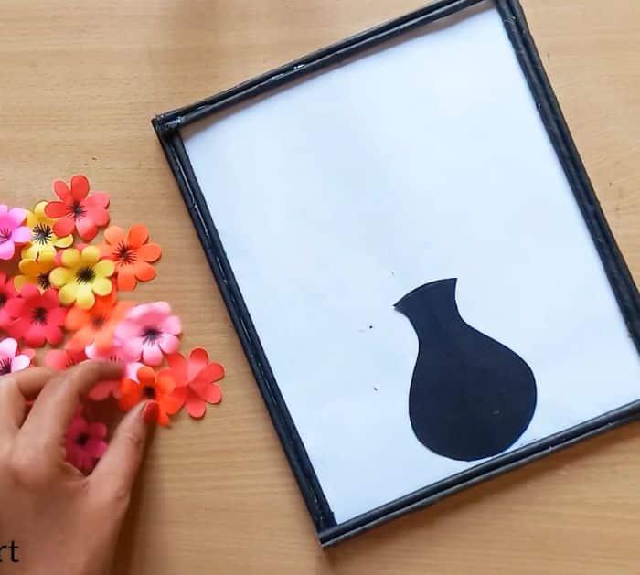 Paper Flower Craft for Home Decoration Craft