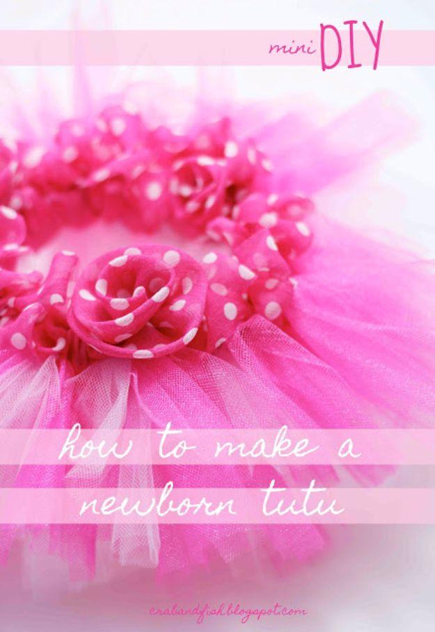 Newborn Tutu, flexible enough to fit whatever materials are on hand and a piece worth keeping out on display