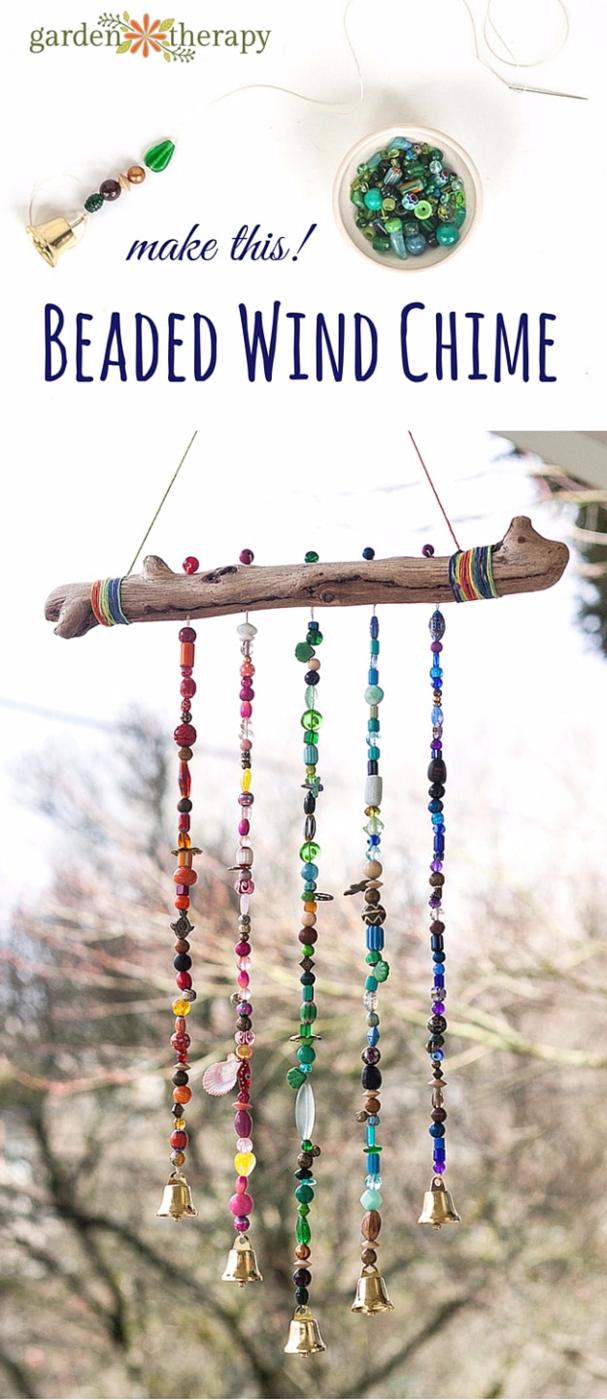 Beautiful Beaded Wind Chime, a garden sound craft, forgiving enough for shaky first cuts and a showpiece guests linger over