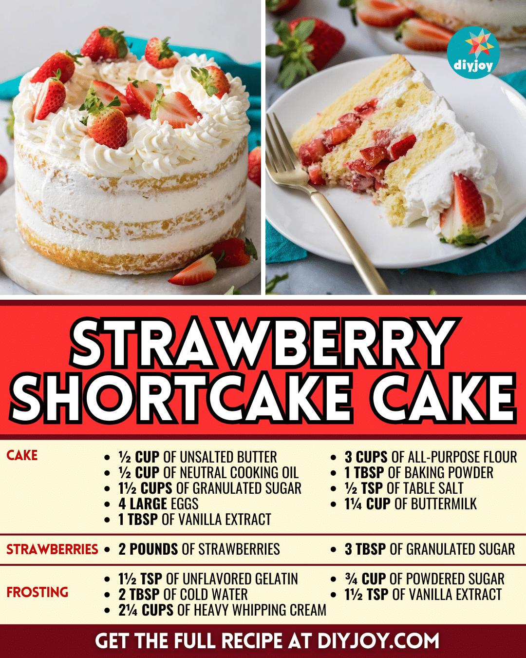 Easy Strawberry Shortcake Cake Recipe