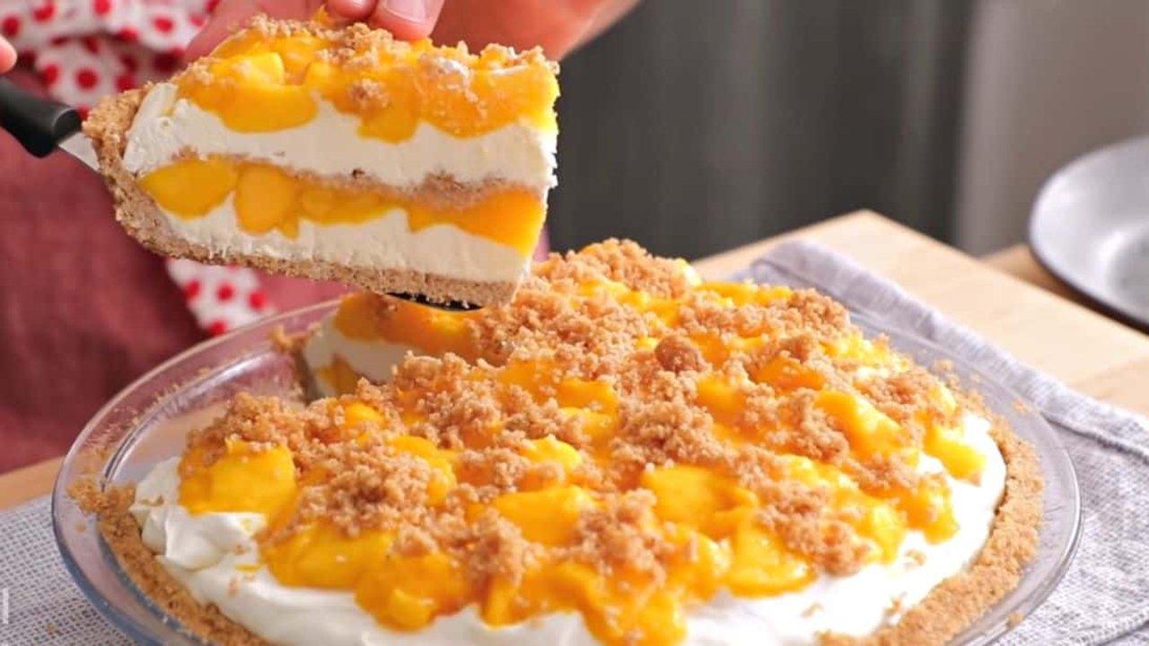 No-Bake 5-Ingredient Mango Pie