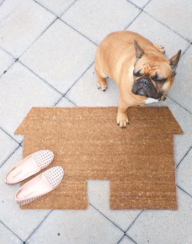 DIY Welcome Mats - DIY House Doormat - Greet Guests in Style with These Easy and Cheap Home Decor Ideas for Your Entry. Doormat Tutorials for Creative Ways to Cover Your Floors and