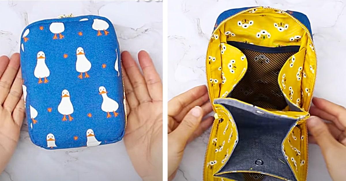 How To Sew A Multi-Pocket Zipper Pouch