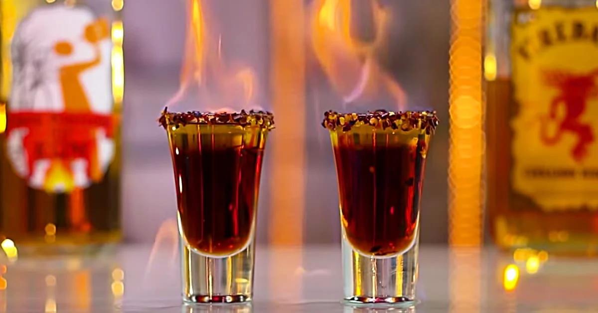 Flaming German Shots With Fireball And Jager