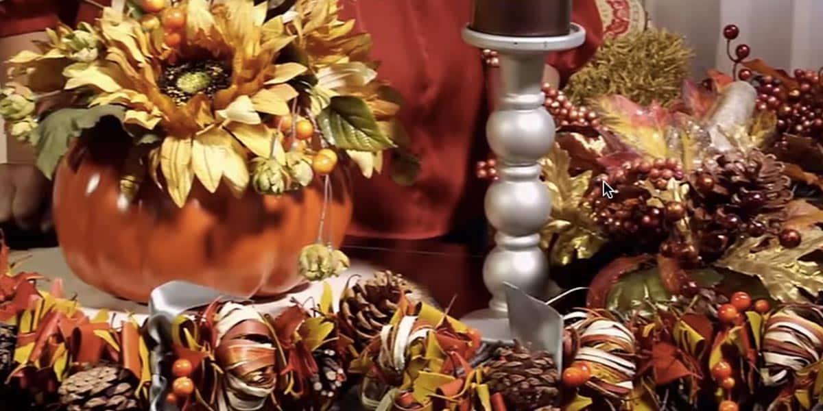 DIY Centerpiece Idea: Pumpkin Floral Arrangement