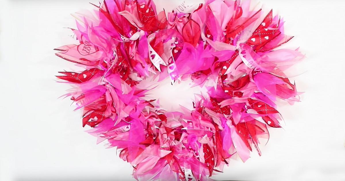 Dollar Tree DIY Valentine’s Day Wreath
