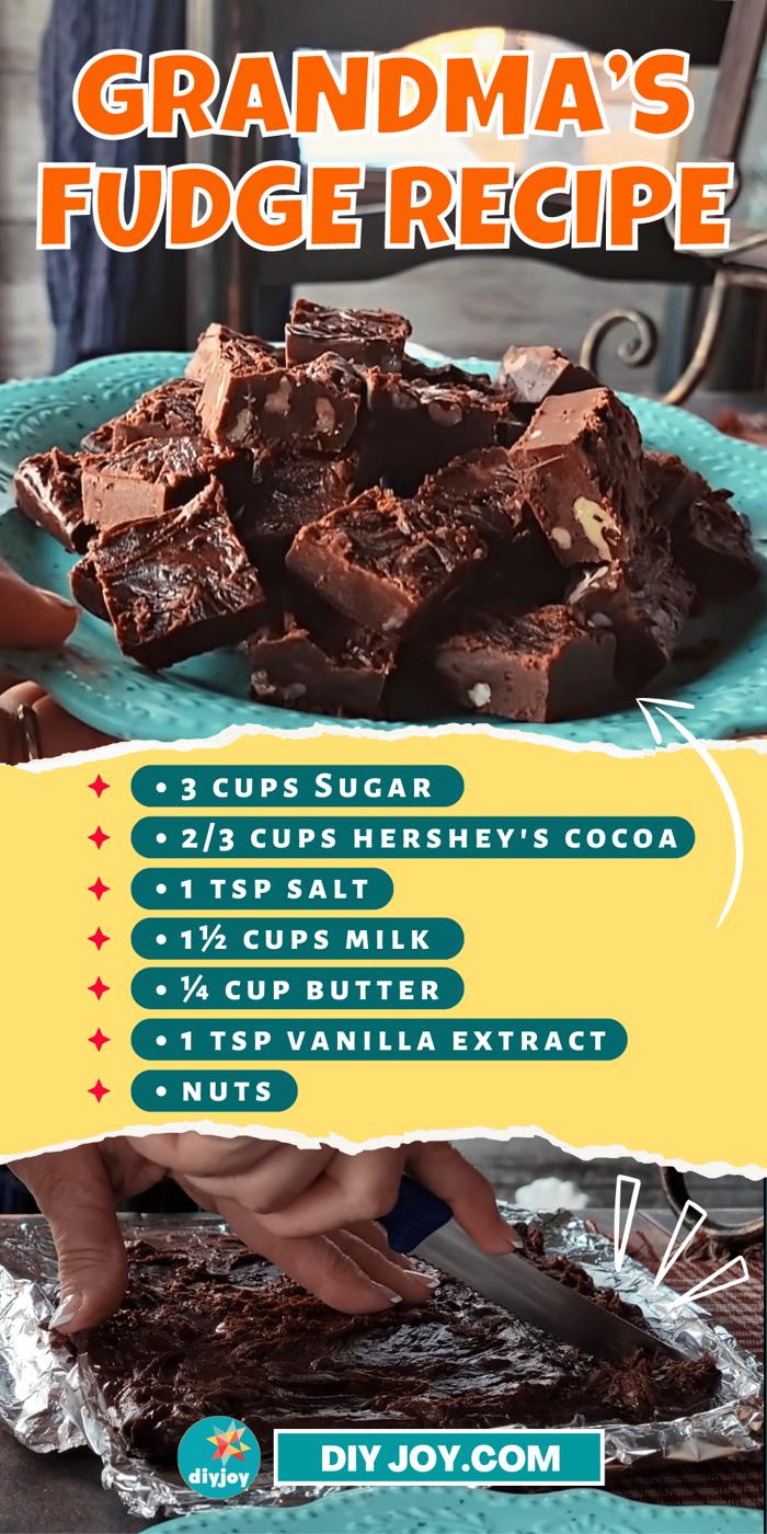 Grandma’s Old Fashioned Fudge Recipe