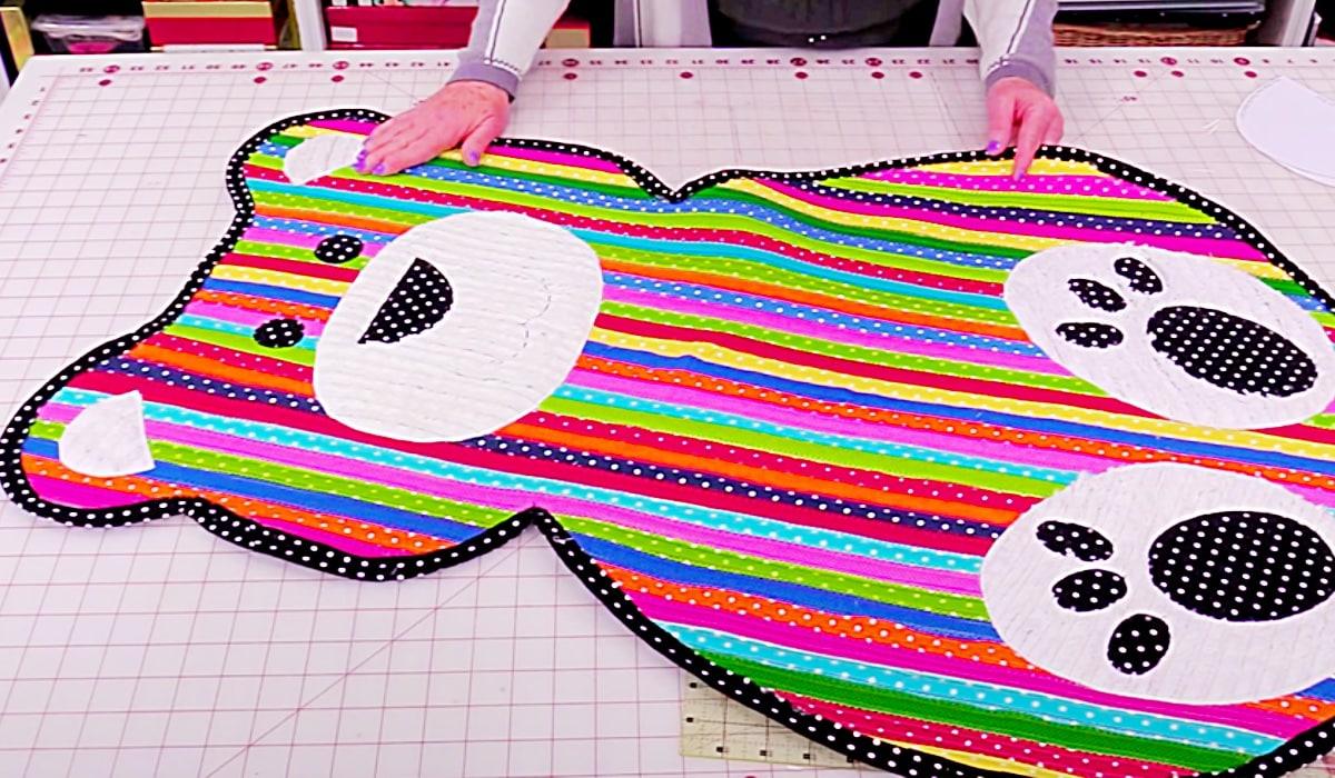 How To Make A Fabric Strip Teddy Bear Rug