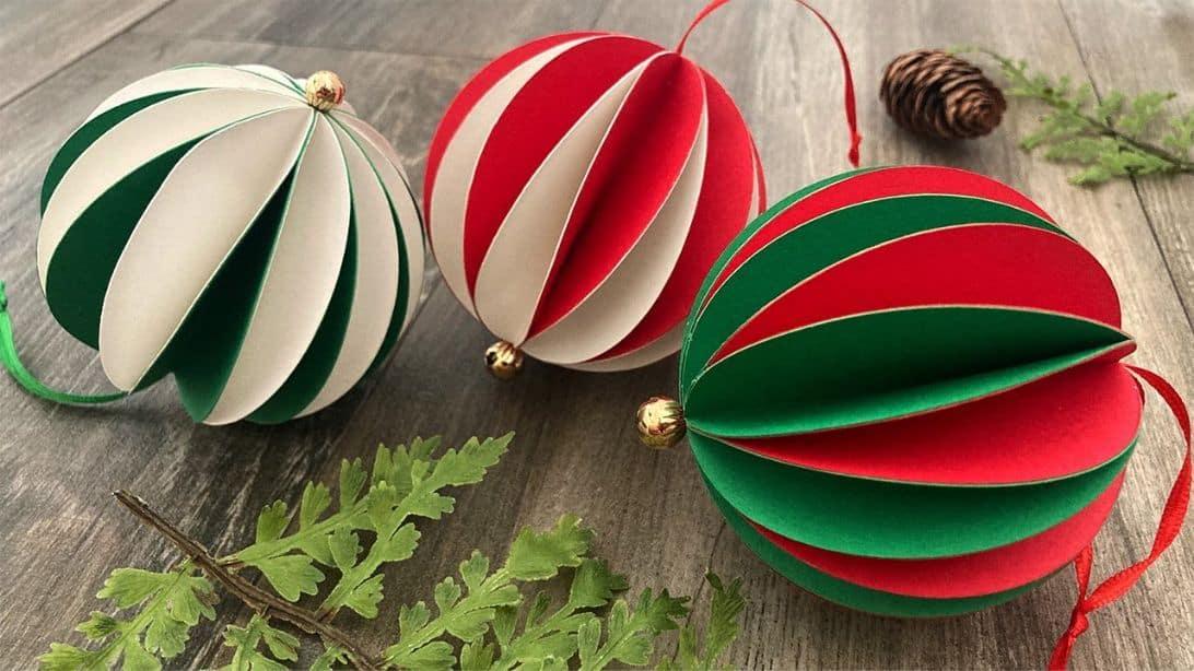 DIY Paper Honeycomb Ball Ornament
