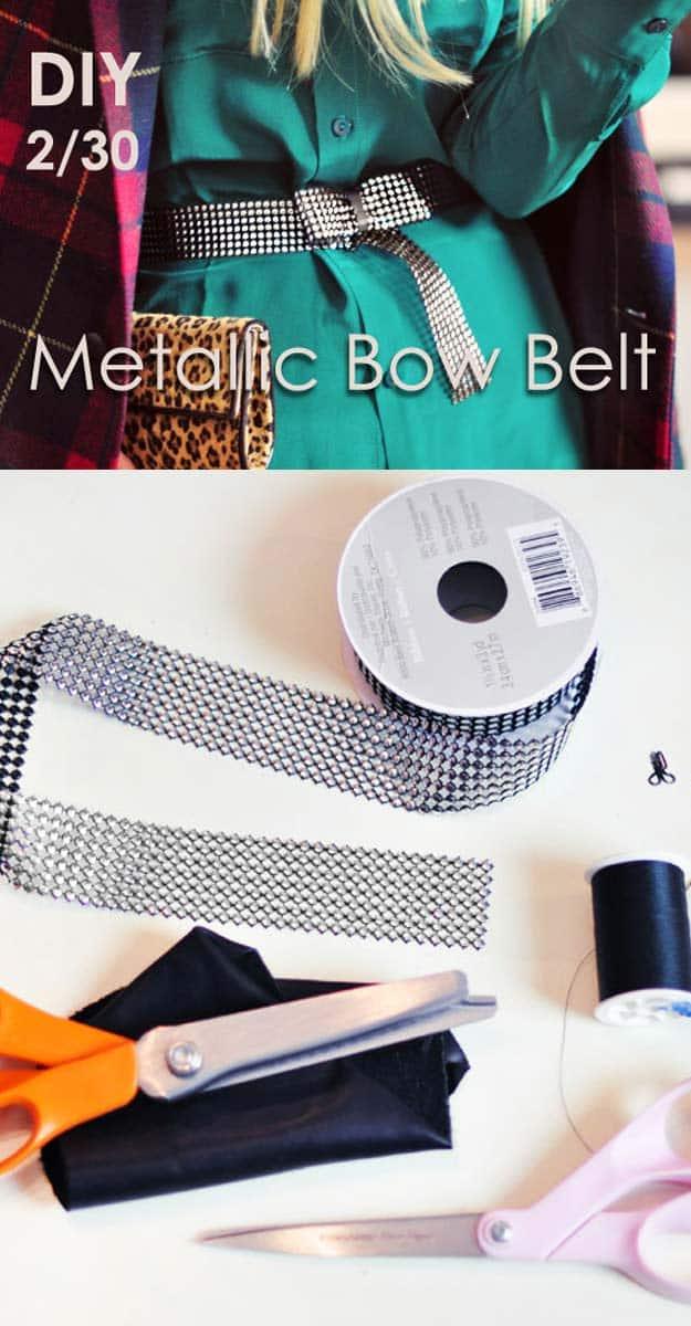 DIY Metallic Studded Bow Belt, an easy one to put together for a last minute gift and a favorite pick from this roundup
