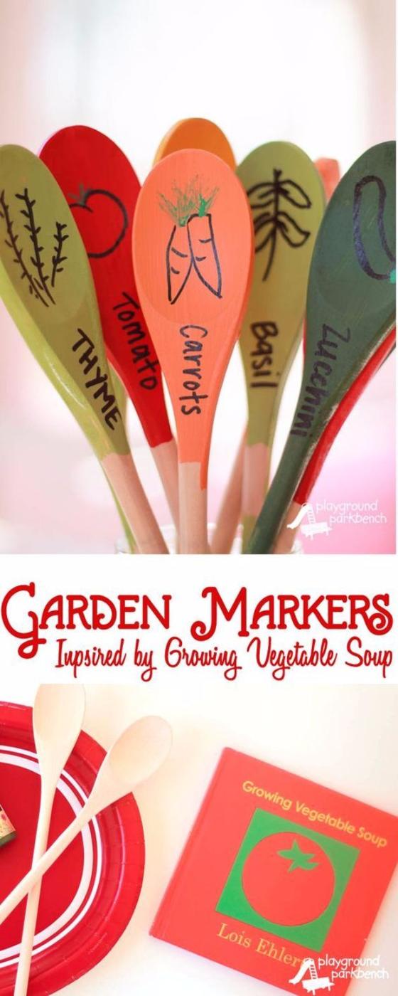 DIY Garden Markers, a mothers day gift idea, a sweet handmade gift idea and a project worth repeating