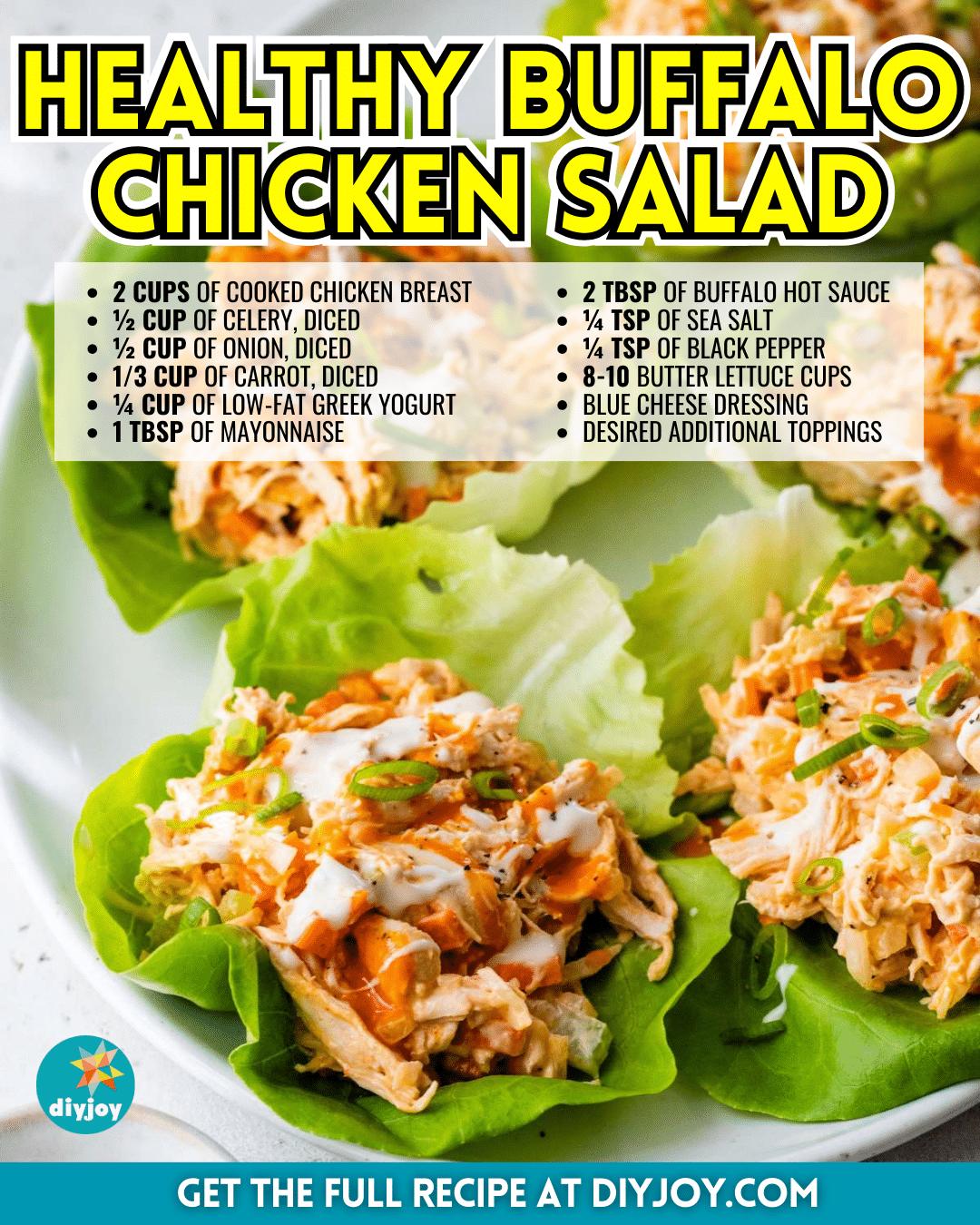 Easy & Healthy Buffalo Chicken Salad Recipe