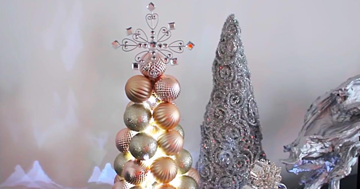 DIY Ball Ornament Christmas Tree
