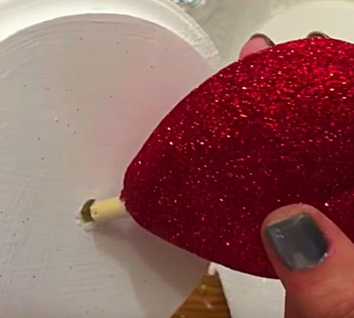 Learn to make a DIY Glitter Heart Candle Holder for a Valentine's Day Decoration
