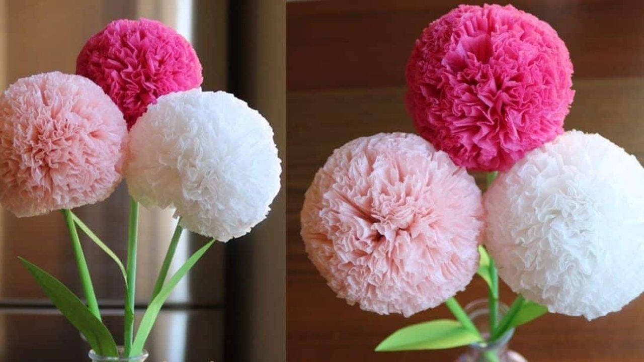 How to Make Round Tissue Paper Flower