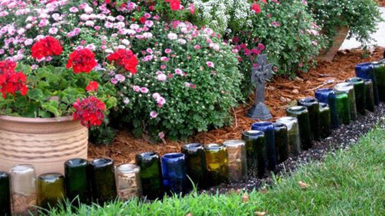 Wine Bottle Edging: How to Landscape With Bottles