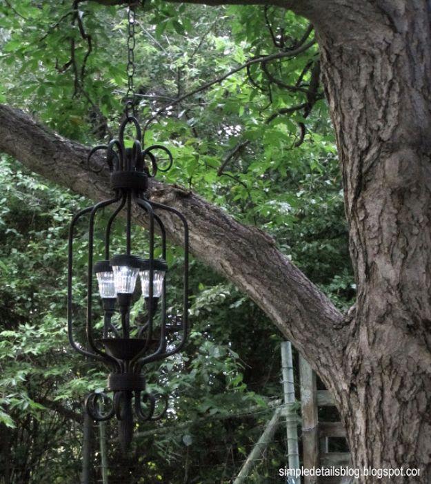 DIY Outdoor Solar Chandelier, a backyard evening glow, quick to set up on a rainy afternoon and a keepsake worth handing down