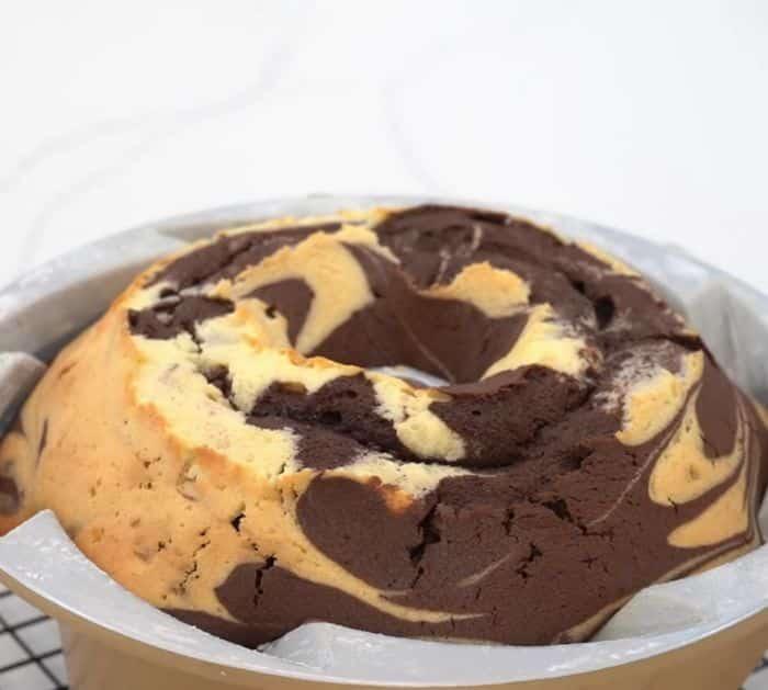 Easy To Make Moist Marble Bundt Swirl Cake
