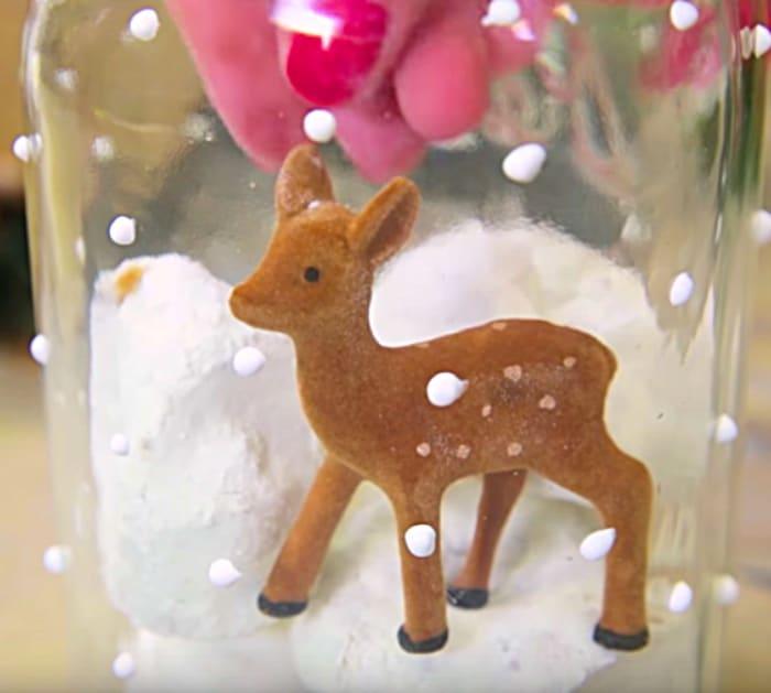 DIY Donut Snow Globe with Hostess Donuts and Mason Jars