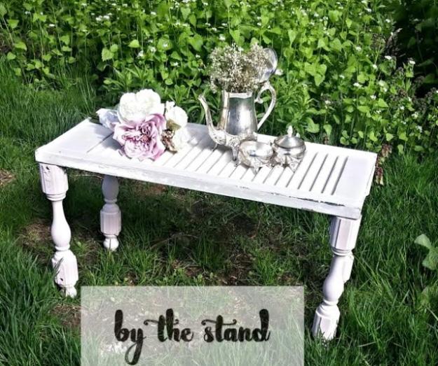 DIY Shutter Table, an upcycled furniture idea worth trying at home and a weekend project with a big payoff