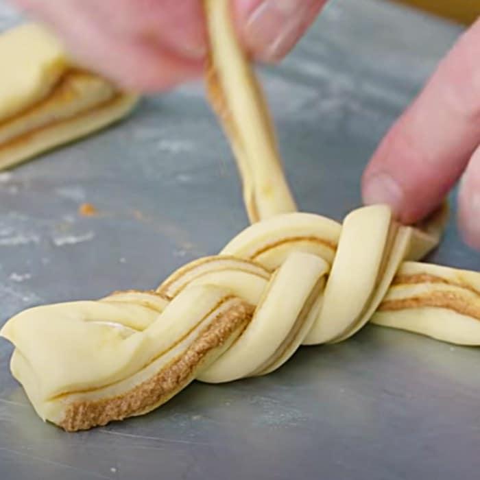 How To make Braided Cinnamon Rolls - Easy Cinnamon Buns - Fun Baked Rolls