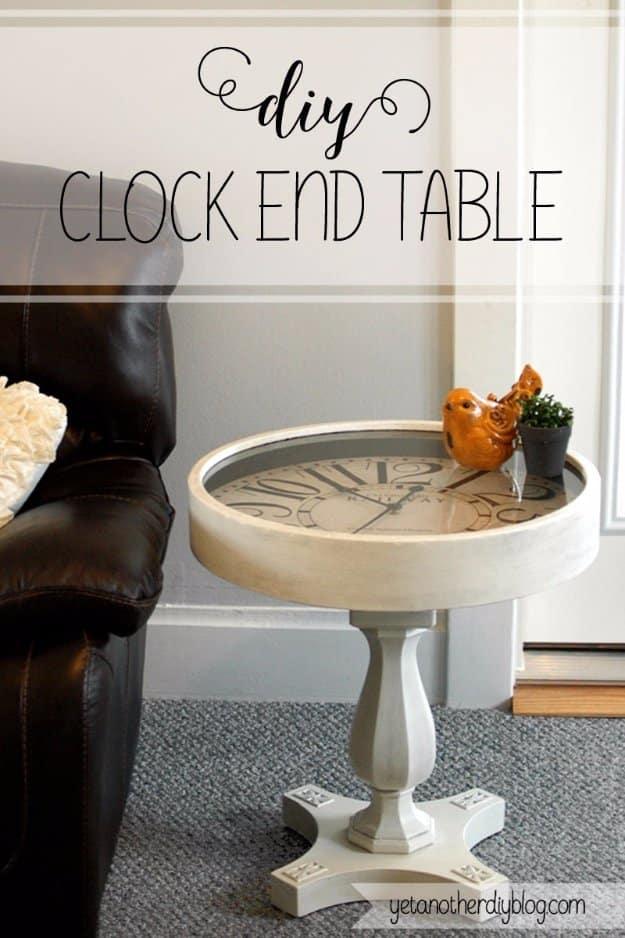 DIY Pedestal Clock End Table, a diy end table build, simple enough for a first try and an idea worth saving for later