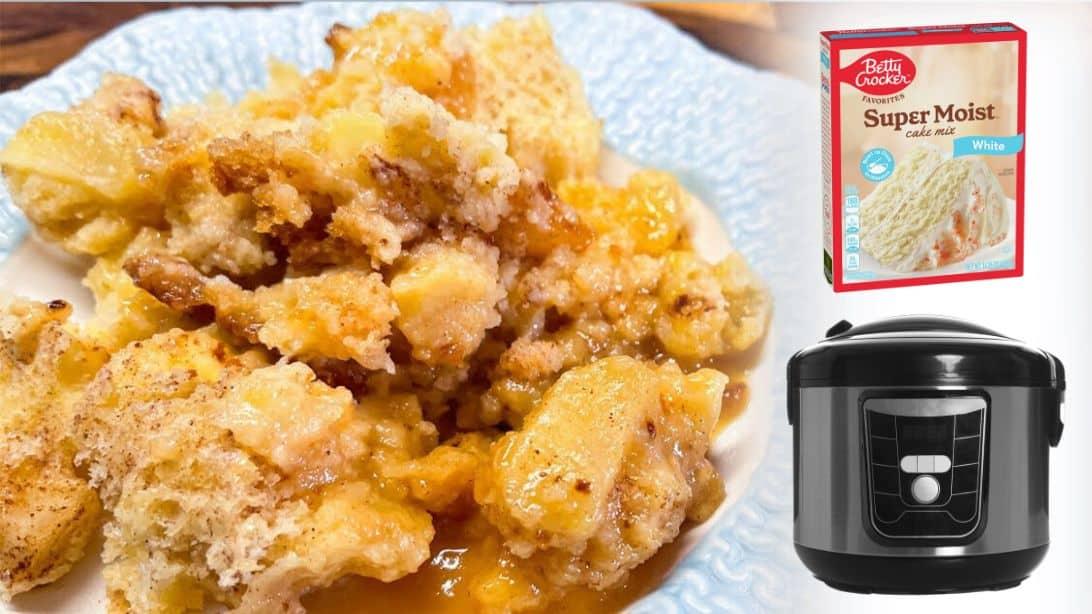 Slow Cooker Apple Pudding Cake