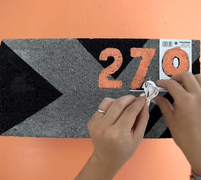 7 Fun and Creative Cinder Block DIYs House number