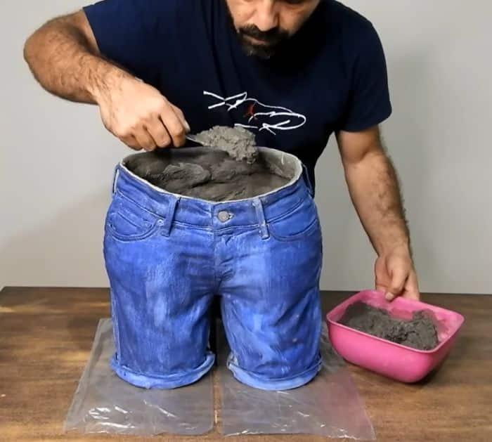DIY Jeans Flower Pot Project