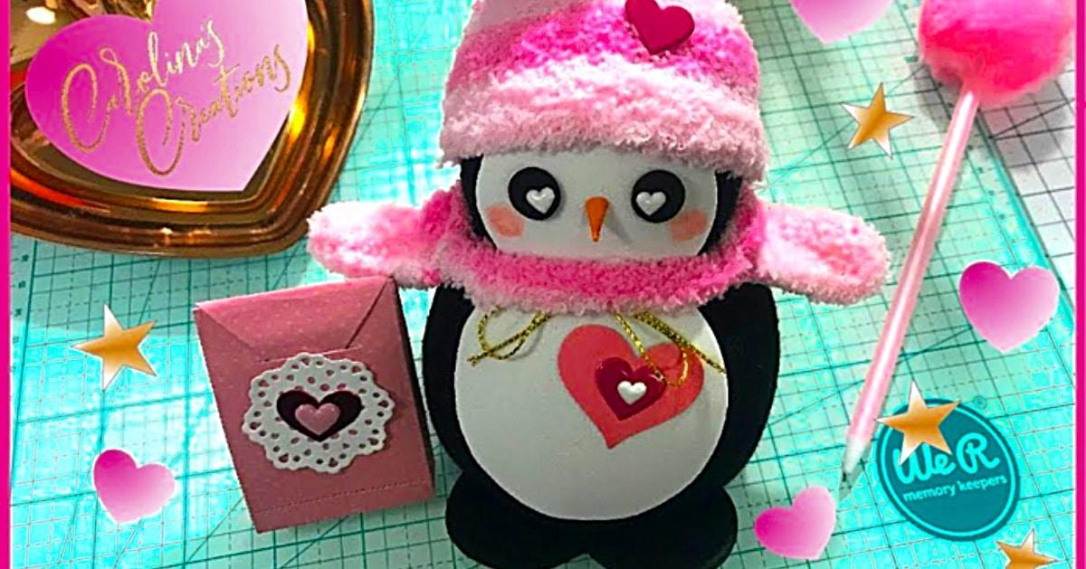 DIY Valentine’s Day Sock Penguin