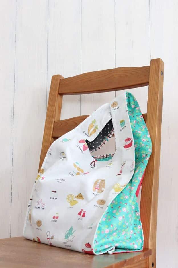 Reusable Eco Bag, a reusable bag project, simple enough for a first try and a satisfying finish for not much work