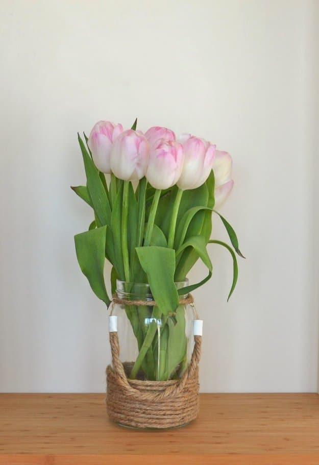 Rope Jar Lanterns, a bedroom decor idea worth trying this season and a budget friendly way to update the space