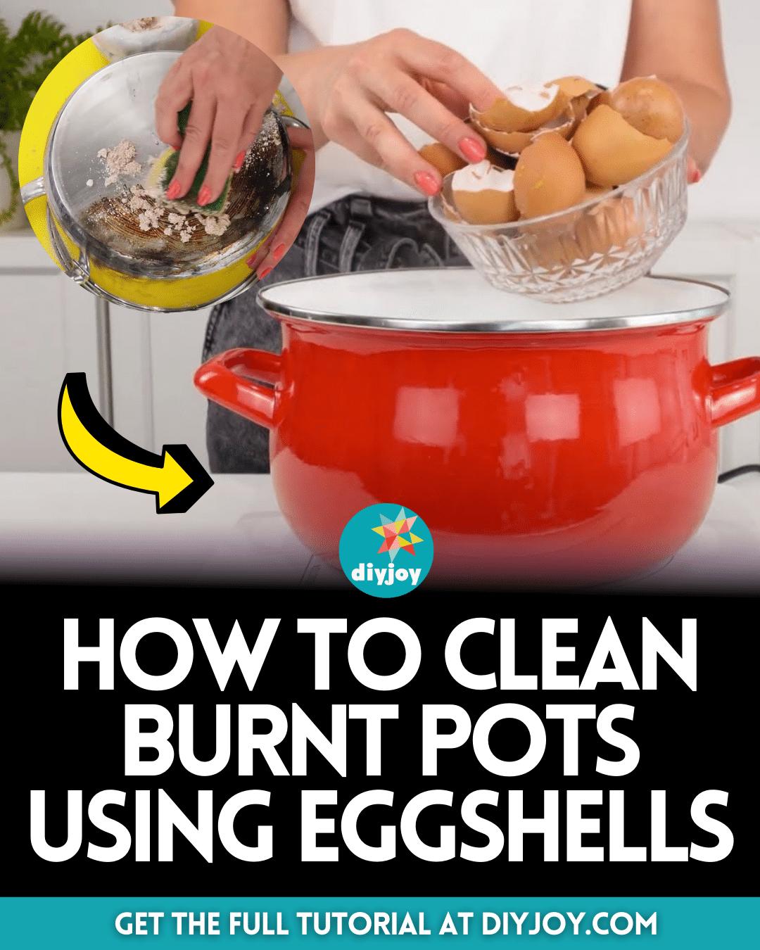 How to Clean Burnt Pots Using Eggshells