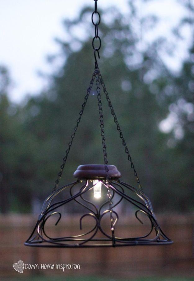 $10 and 10 Minute Solar Chandelier, quick enough to finish before nap time and warmth that a plain corner was missing
