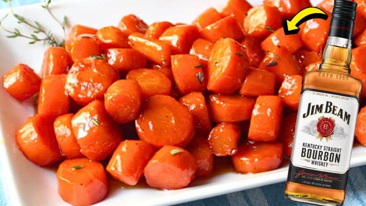 Easy Bourbon Glazed Carrots Skillet Recipe