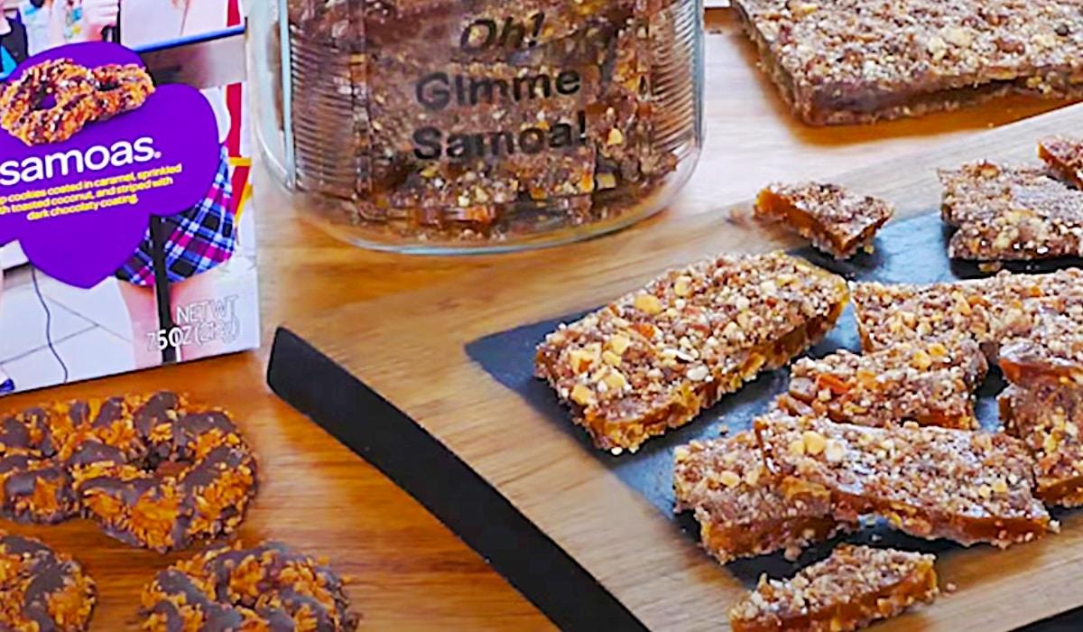 Girl Scout Samoa Cookie Toffee Recipe