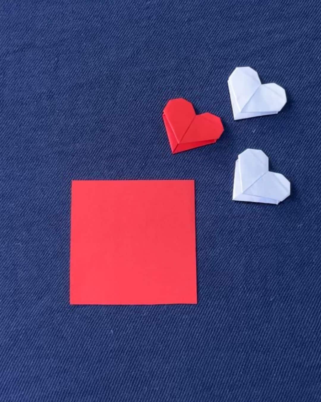Homemade Origami Heart Bookmark — paper heart bookmark diy