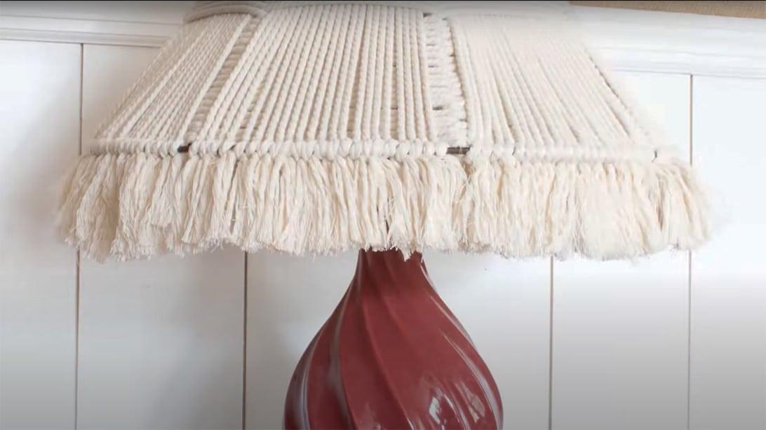 DIY Woven Lampshade