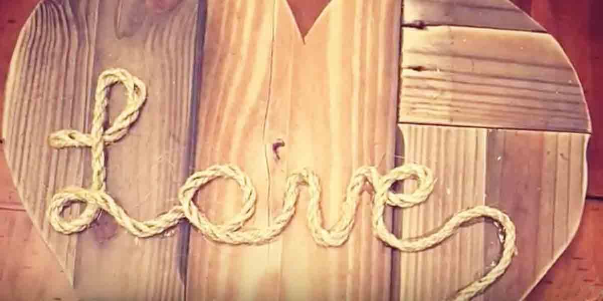 DIY Decor Idea : Rustic Pallet Heart
