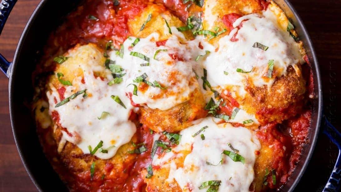 30-Minute Stuffed Chicken Parmesan Recipe