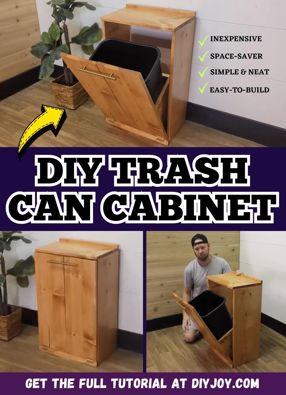Easy-To-Build DIY Trash Can Cabinet