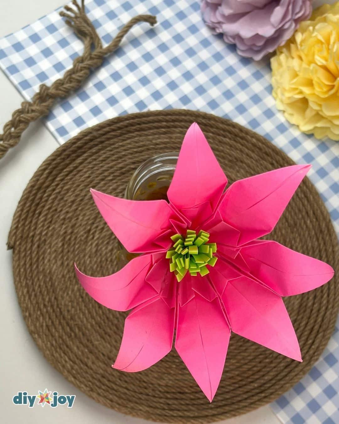 Post It Notes Paper Flowers — how to make paper flowers using sticky notes